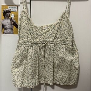 Brandy Melville babydoll floral top